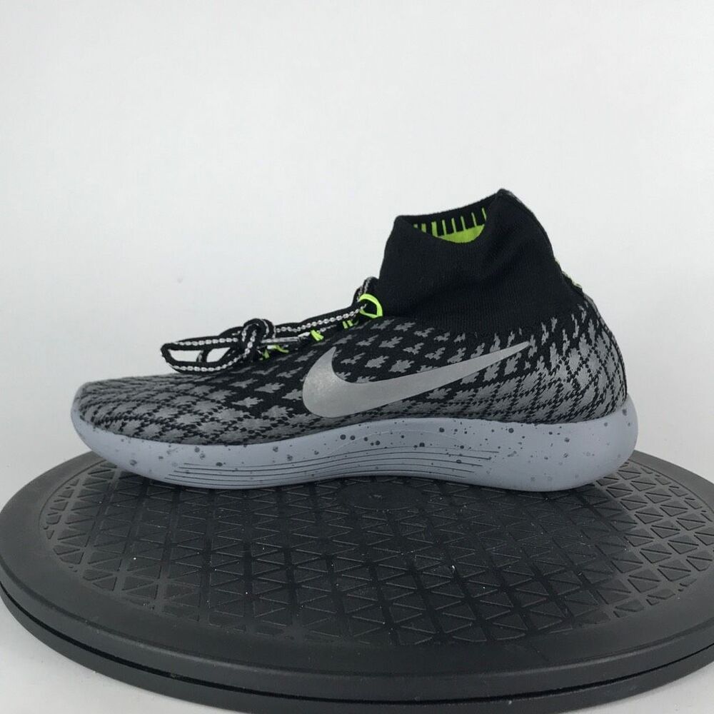 Nike LunarEpic Flyknit Shield H20 Black Running Shoes 849665-001 Womens Size 6.5 - Picture 9 of 12